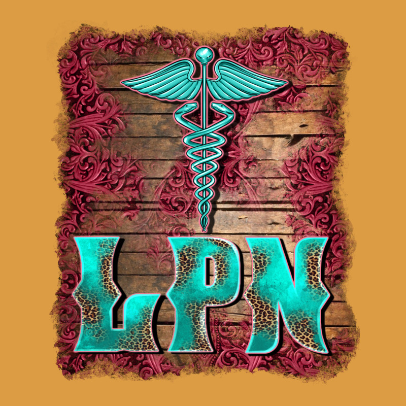 Licensed Practical Nurse Medical Symbol  Background Urban Heavy Tee by BarkalooDesign | Teevron