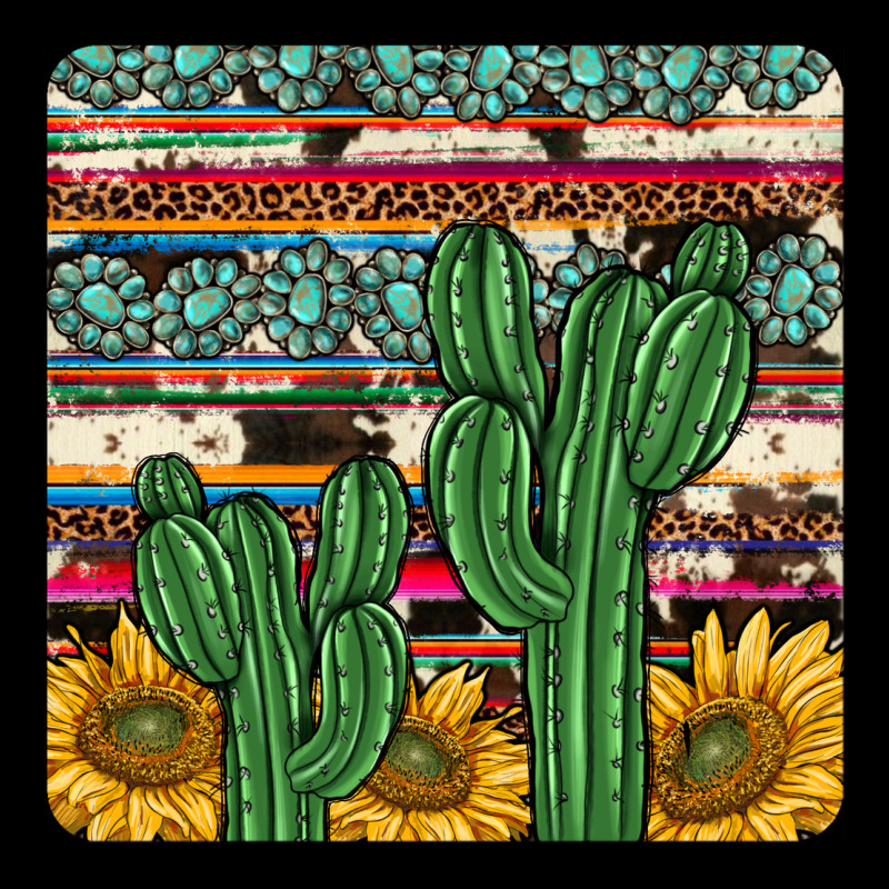 Cactus Sunflower Coaster Ladies Tee by JahusDesignShop | Teevron