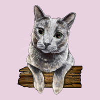 Russian Blue Cat Face Classic Tee | Teevron