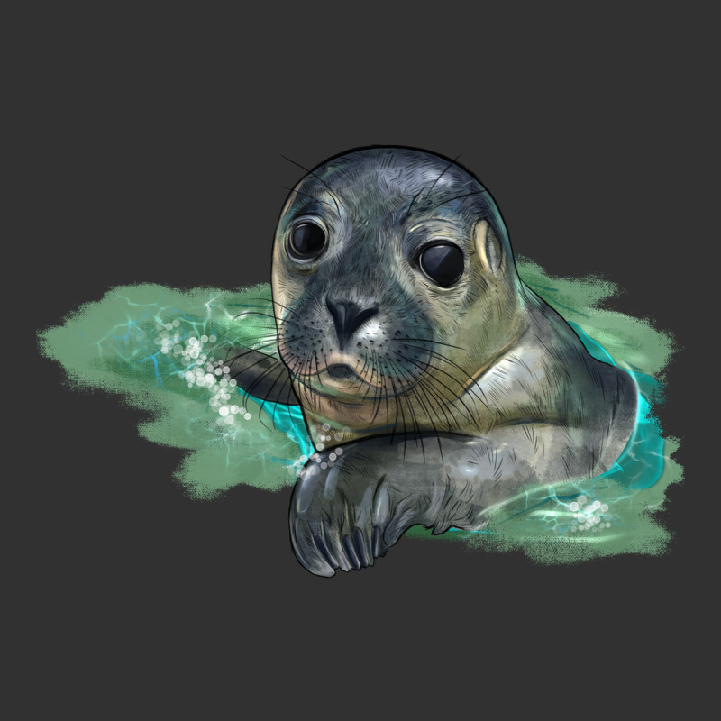 Sea Seal Face Illustrations Urban Heavy Tee by LillyAllenDesigns | Teevron
