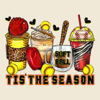 Tis' The Season Softball Coffee Cups Ladies Tee | Teevron