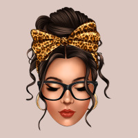 Caucasian Leopard Messy Bun Premium Hoodie | Teevron