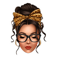 caucasian leopard messy bun | Teevron