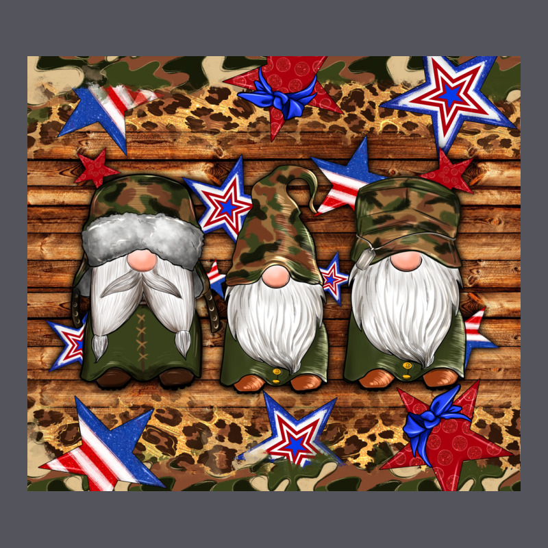 Camouflage Gnomes American Flag Star Leopard Vintage Hoodie by Artiststas | Teevron