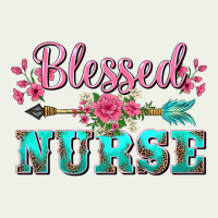 Western Blessed Nurse Pink Floral Arrow Urban Heavy Tee | Teevron