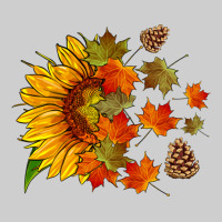 Sunflower And Autumn Leaves Premium Tee | Teevron