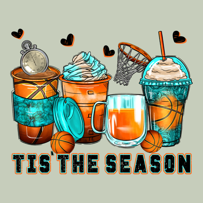 Tis' The Season Basketball Coffee Cups Ladies Tee by Zillion Design Studio | Teevron
