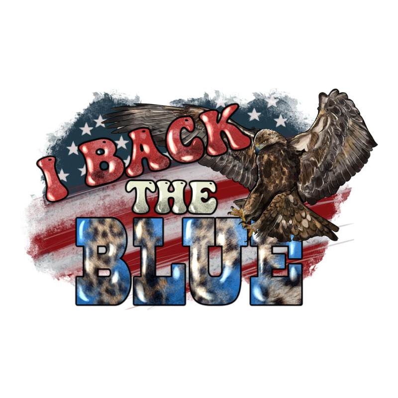 I Back The Blue Eagle Urban Heavy Tee by NancyCooperArtShop | Teevron
