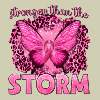 Stronger Than The Storm Breast Cancer Heavy Core Tee | Teevron