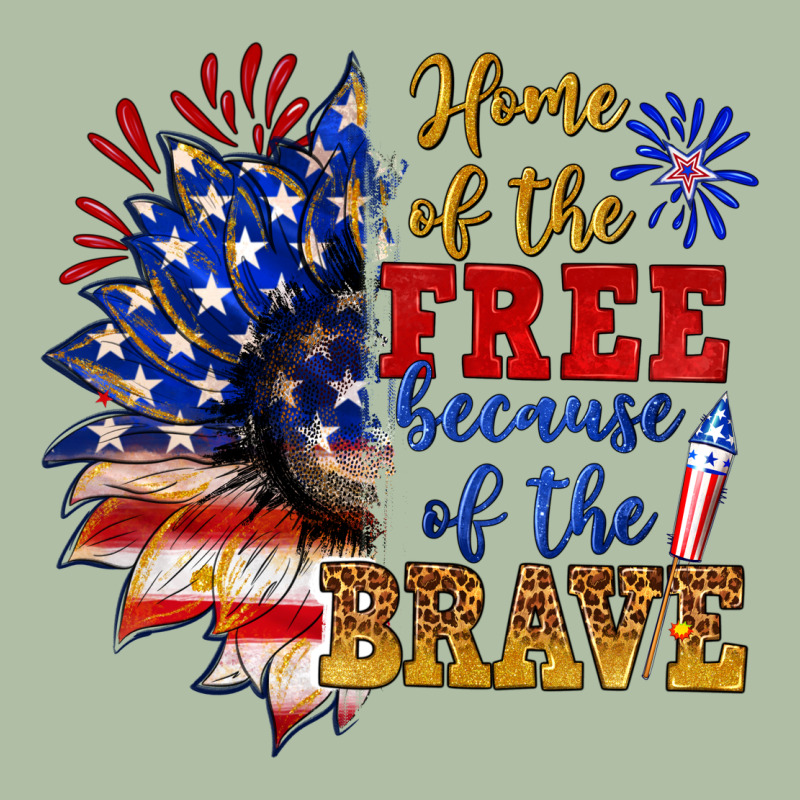 Home Of The Free Because Of The Brave Urban Heavy Tee by NancyCooperArtShop | Teevron