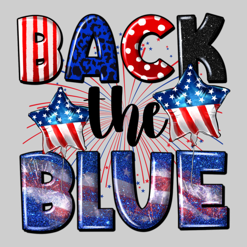Back The Blue 4th Of July Premium Tee by CowGirlArtShop | Teevron