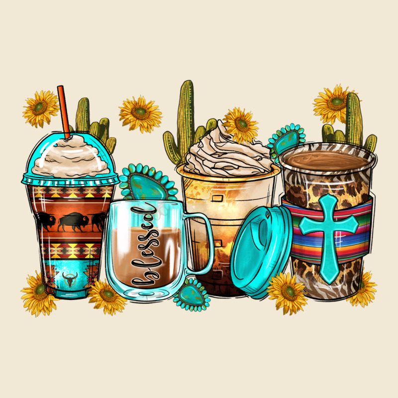 Blessed Coffee Cups Ladies Tee by Zillion Design Studio | Teevron