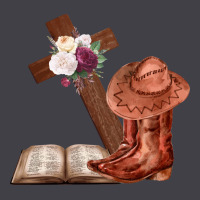 Boots With Bible And Cross Heavyweight Hoodie | Teevron