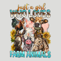 Just A Girl Who Loves Farm Animals Zipper Hoodie | Teevron