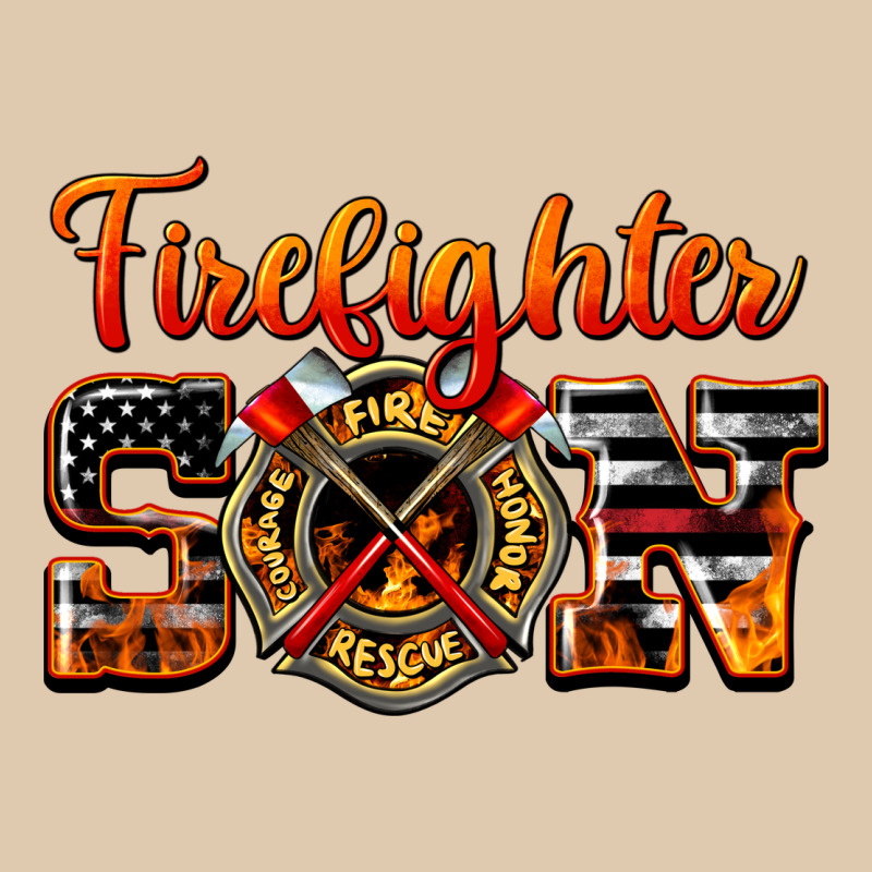 American Flag Firefighter Son Heavyweight Sweatshirt by LillyAllenDesigns | Teevron
