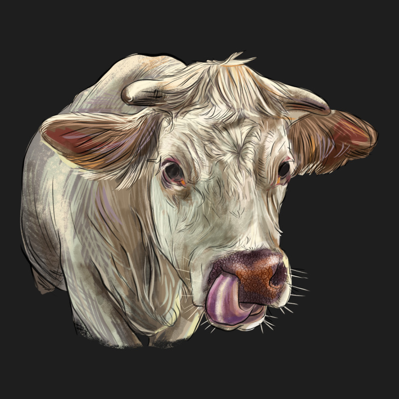 Charolais Cattle Face Classic Tee by LillyAllenDesigns | Teevron