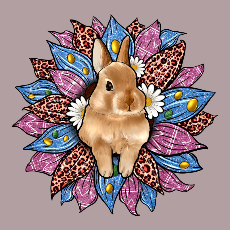 Easter Leopard Bunny Sunflower Vintage Hoodie by Artiststas | Teevron