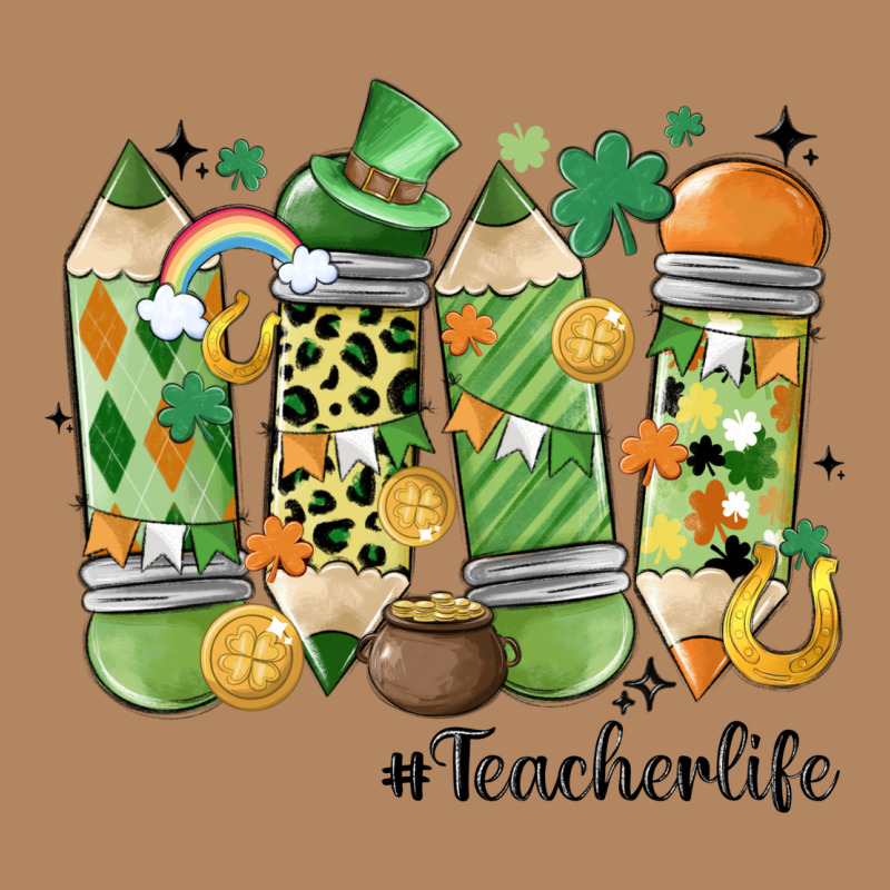 Retro Patricks Day Teacher Life Long Sleeve Tee by MaliasSmallBusiness | Teevron