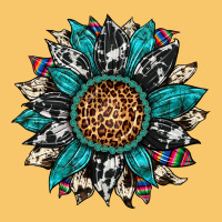 Cowhide Leopard Serape Gemstone  Sunflower Vintage Hoodie | Teevron