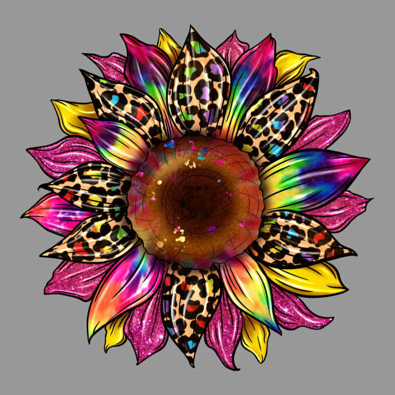 Tie Dye Leopard Sunflower Vintage Hoodie by Artiststas | Teevron