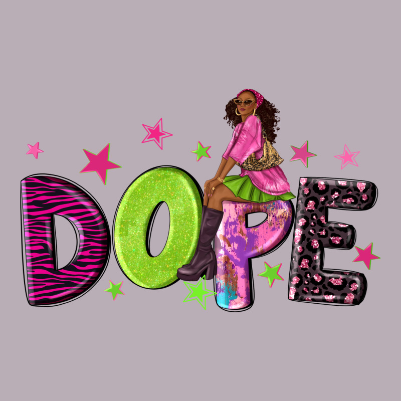 Dope With Afro Black Woman Vintage Tee by NancyCooperArtShop | Teevron