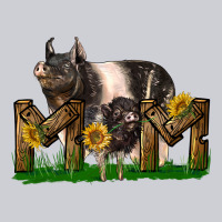 Western Mom With Hampshire Pig And Baby Pig Heavyweight Sweatshirt | Teevron