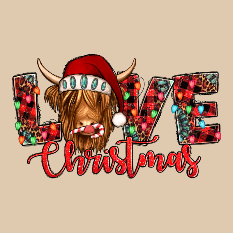 Love Christmas Highland Cow And Turquoise Gemstone Heavyweight Sweatshirt by Jasminsmagicworld | Teevron