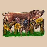 Western Mom With Duroc Pig And Baby Pig Heavyweight Sweatshirt | Teevron