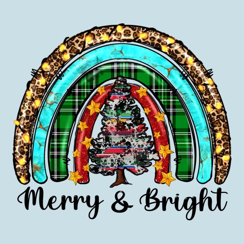 Merry And Bright Rainbow Christmas Ladies Tee by RanaPortraitStore | Teevron