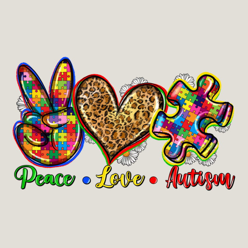 Peace Love Autism Heavy Core Tee by Zillion Design Studio | Teevron