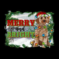 Merry And Bright Cockapoo Ladies Tee | Teevron