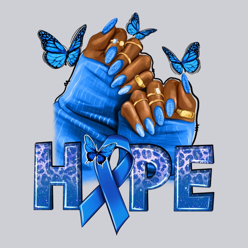 Hope Blueribboncolon Cancer Nails Heavyweight Sweatshirt by NancyCooperArtShop | Teevron