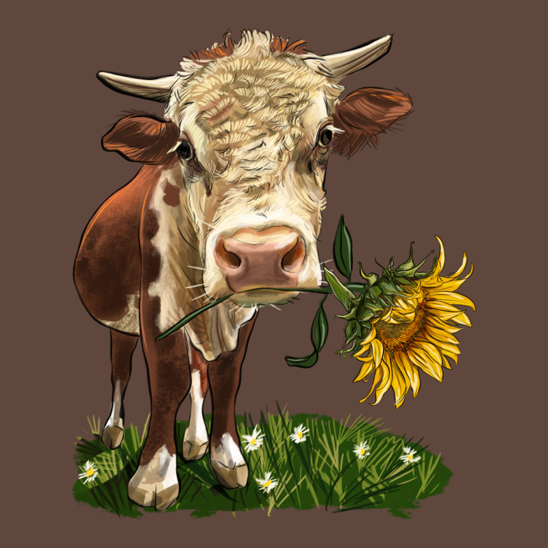 Hereford Heifer With Sunflower Classic Tee by LillyAllenDesigns | Teevron