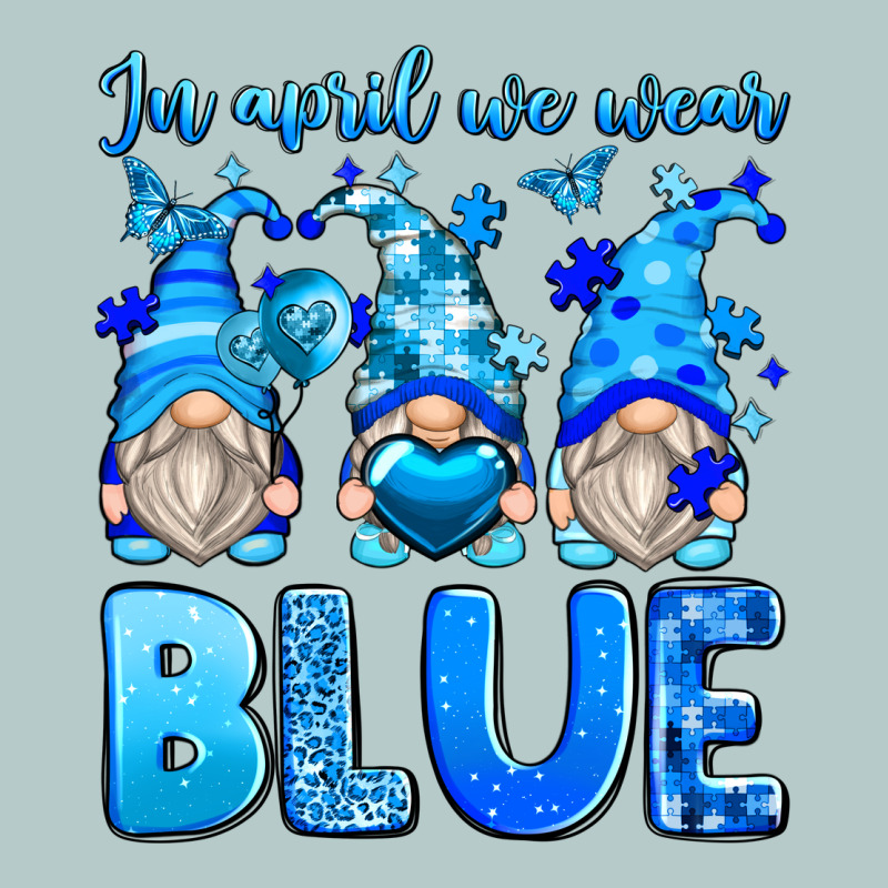 In April We Wear Blue Autism Gnomes Heavy Core Tee by Zillion Design Studio | Teevron