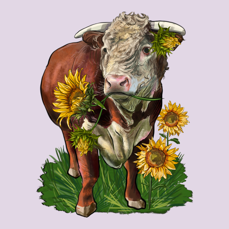 Hereford Bull With Sunflowers Classic Tee by LillyAllenDesigns | Teevron