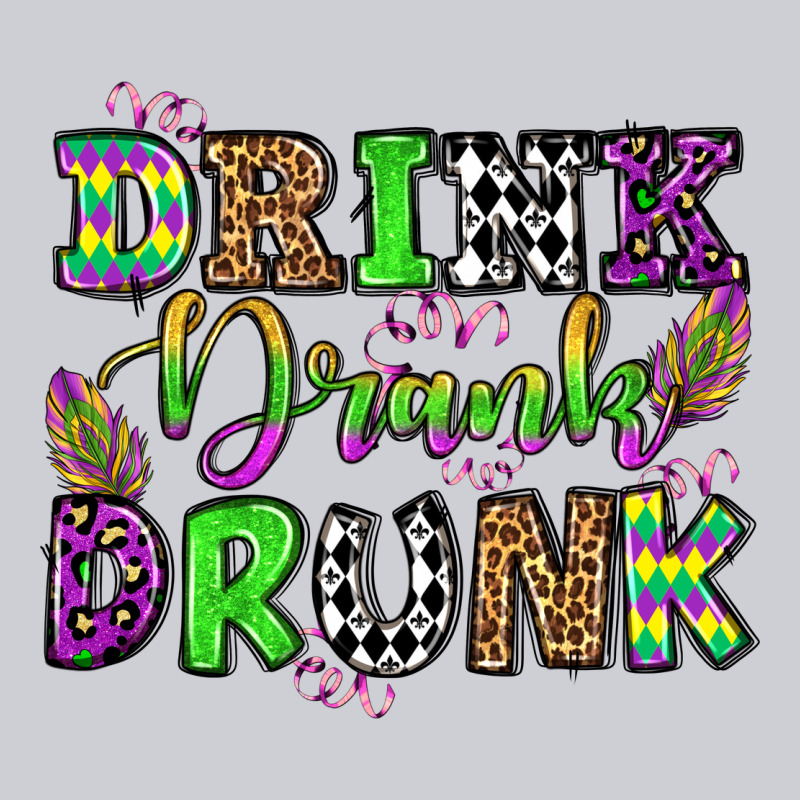 Drink Drank Drunk Mardi Gras Olivia Urban Hoodie by OliviaCreatesArt | Teevron