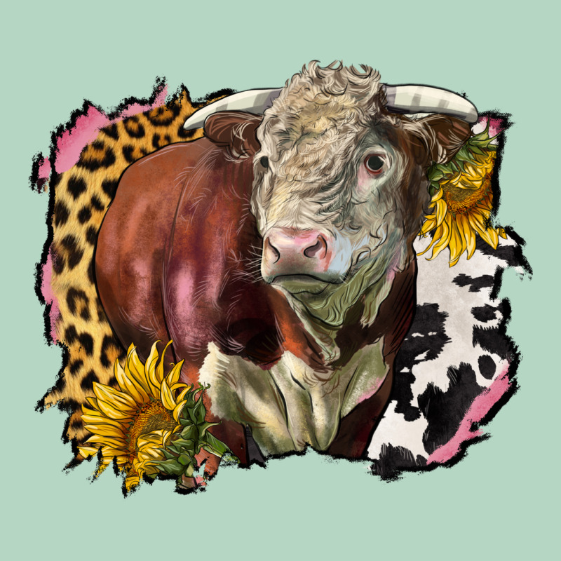Hereford Bull Western Background Classic Tee by LillyAllenDesigns | Teevron
