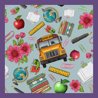 School Bus Back To School Seamless Pattern Vintage Hoodie | Teevron