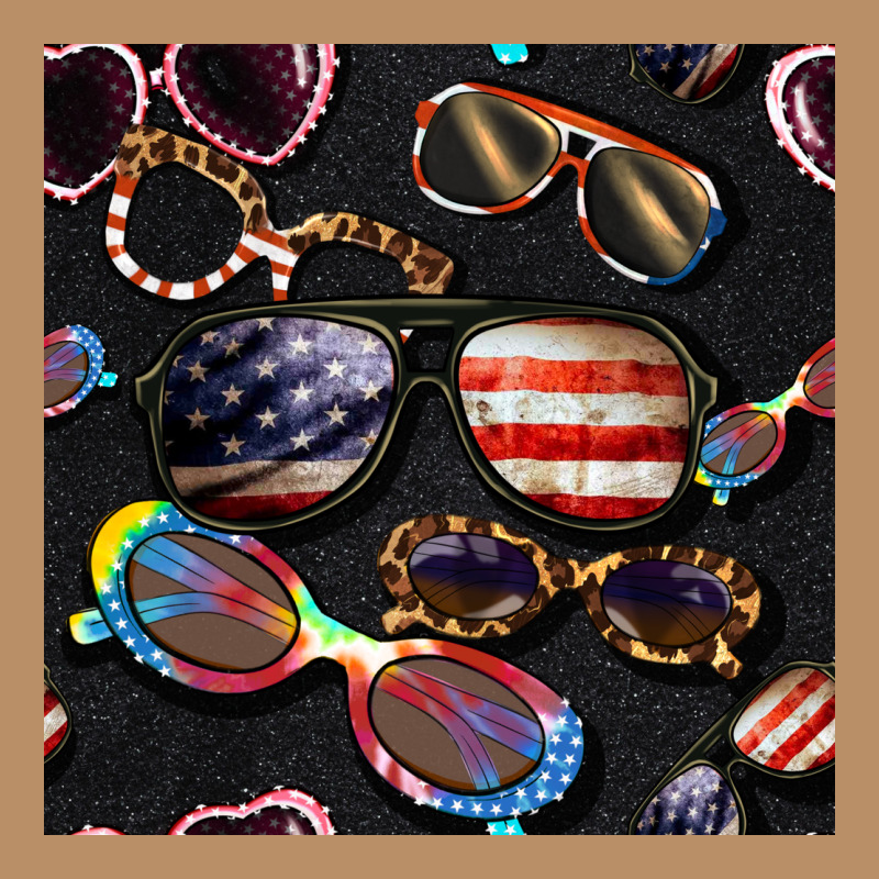 4th Of July Glasses  Seamless Pattern Vintage Hoodie by BundleAndBundleShop | Teevron