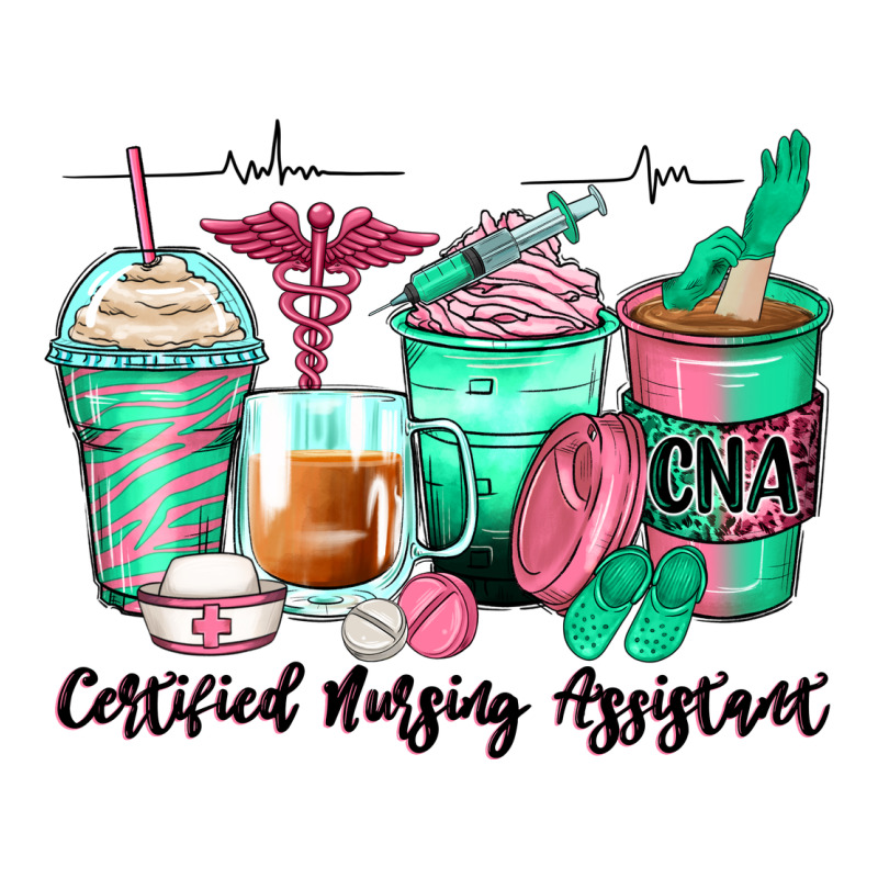 Certified Nursing Assistant Coffee Cups Ladies Tee by Zillion Design Studio | Teevron