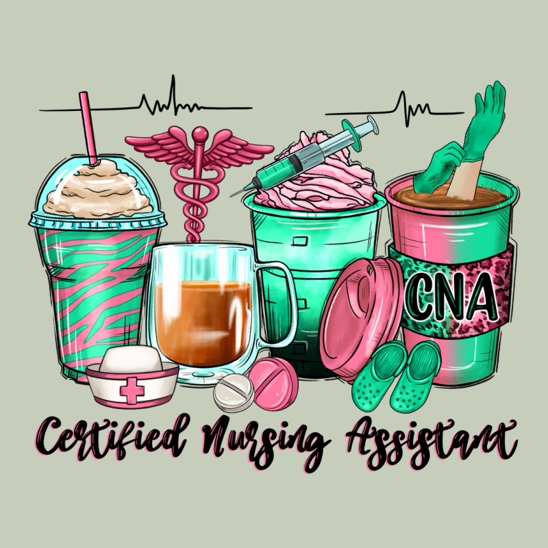 Certified Nursing Assistant Coffee Cups Ladies Tee by Zillion Design Studio | Teevron