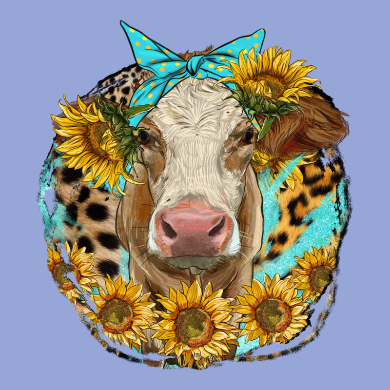 Simmental Heifer With Sunflowers And Leopard Classic Tee by LillyAllenDesigns | Teevron