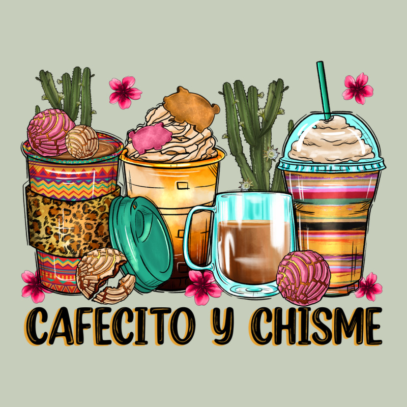 Cafecito Y Chisme Coffee Cups Ladies Tee by Zillion Design Studio | Teevron