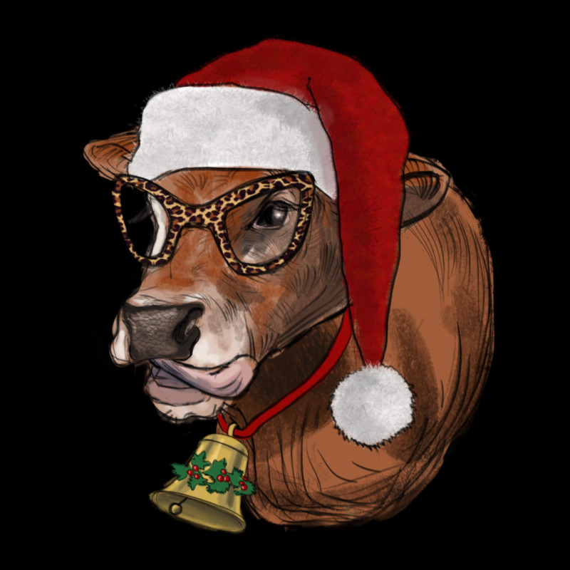 Christmas Glasses Heifer Premium Sweatshirt by RanaPortraitStore | Teevron