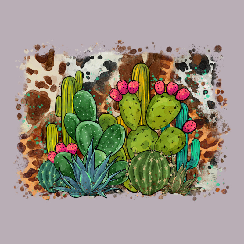 Watercolor Cactus Western Background Vintage Tee by BarkalooDesign | Teevron