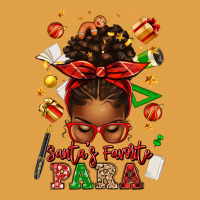 Santa's Favorite Para Afro Messy Bun Premium Hoodie | Teevron