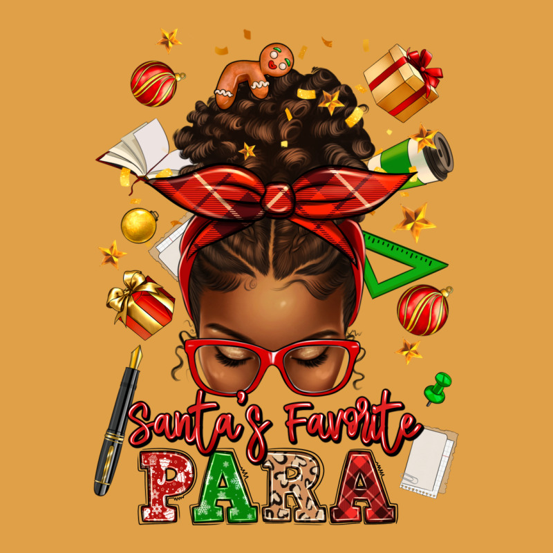 Santa's Favorite Para Afro Messy Bun Premium Hoodie by texasbilliewilder | Teevron