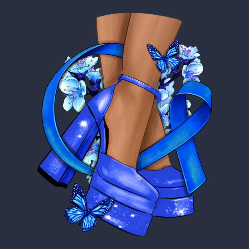 Colon Cancer Heels Heavyweight Sweatshirt by NancyCooperArtShop | Teevron