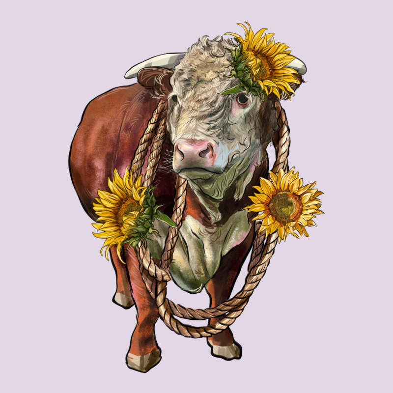 Hereford Bull Rope And Sunflowers Classic Tee by LillyAllenDesigns | Teevron