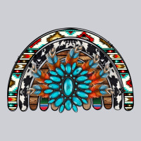 Western Turquoise Aztec Cowhide Serape  Rainbows Classic Tee | Teevron